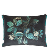 Designers Guild Pasqueflower Decorative Pillow 18" x 24" Decorative Pillow Indigo at FIG LINENS AND HOME 5