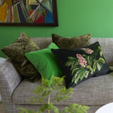 Designers Guild Pasqueflower Olive Decorative Pillow 18" x 24" Decorative Pillow Olive at FIG LINENS AND HOME 4