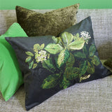 Designers Guild Pasqueflower Olive Decorative Pillow 18" x 24" Decorative Pillow Olive at FIG LINENS AND HOME 3