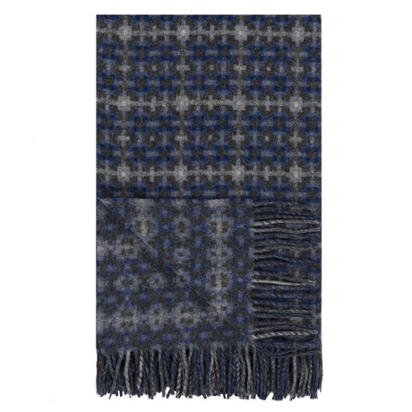Designers Guild Pembroke Cobalt Merino Wool Throw at Fig Linens and Home - 10