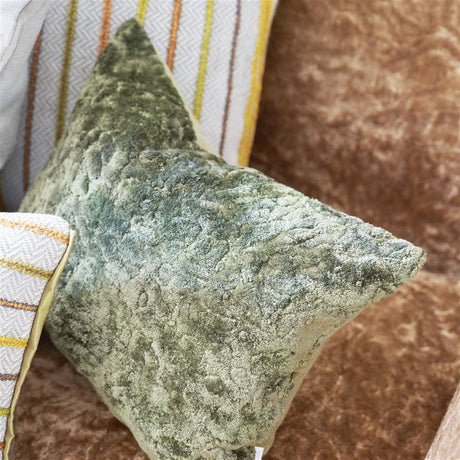 Designers Guild Penwith Moss Decorative Pillow 12" x 16" Decorative Pillow Moss at FIG LINENS AND HOME 2