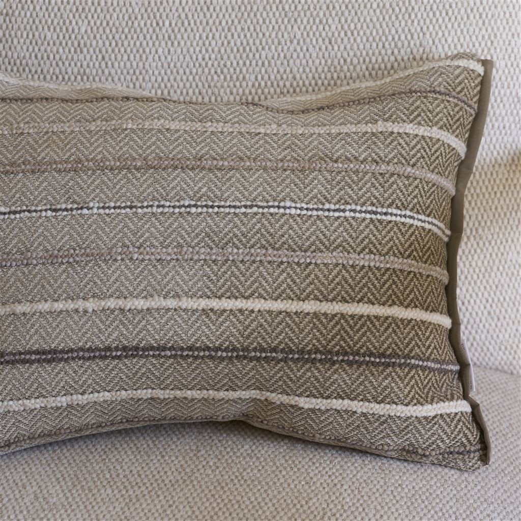 Designers Guild Porthminster Chalk Decorative Pillow 12” x 16” Chalk at FIG LINENS AND HOME 3