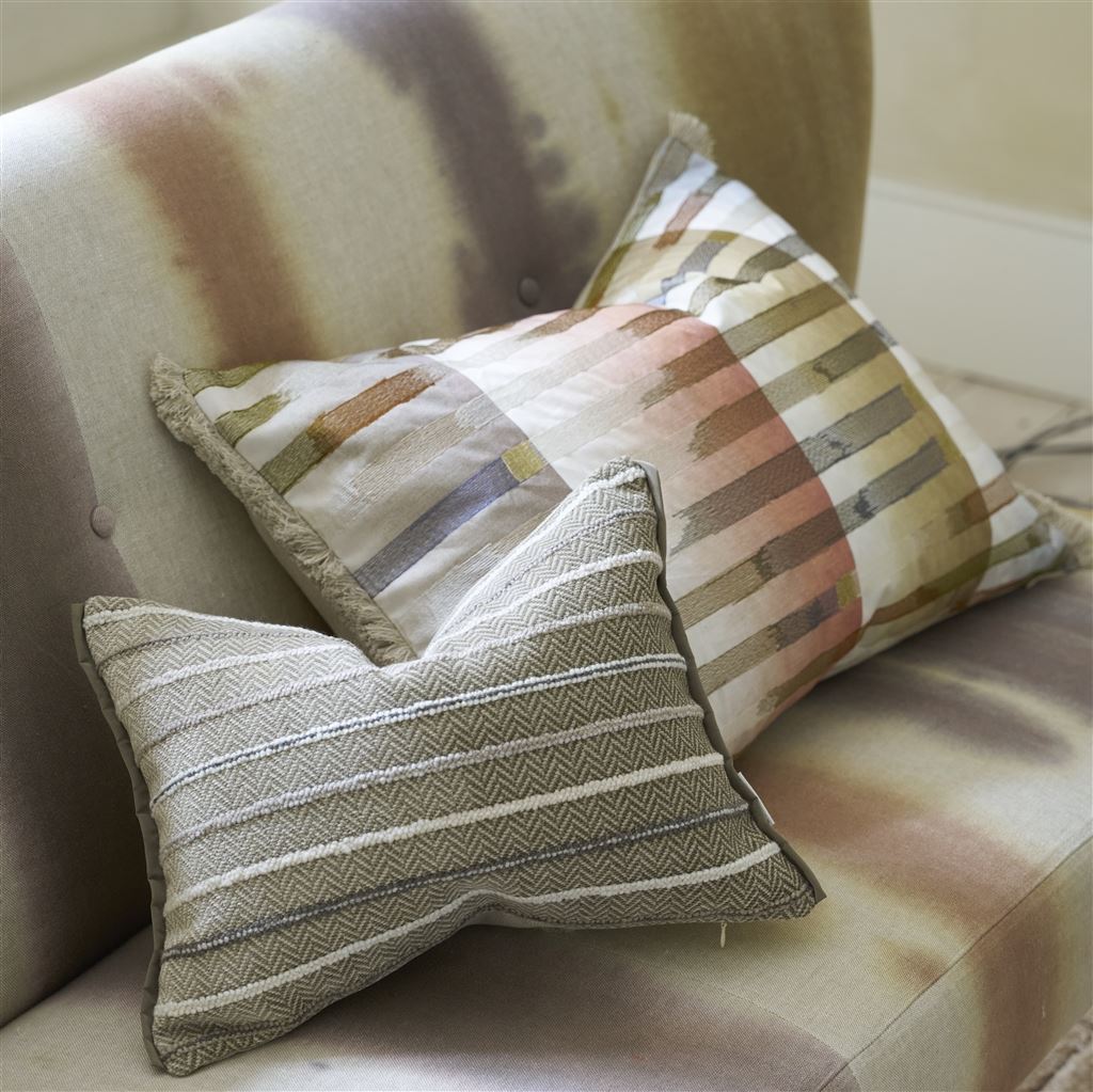 Designers Guild Porthminster Chalk Decorative Pillow 12” x 16” Chalk at FIG LINENS AND HOME 2