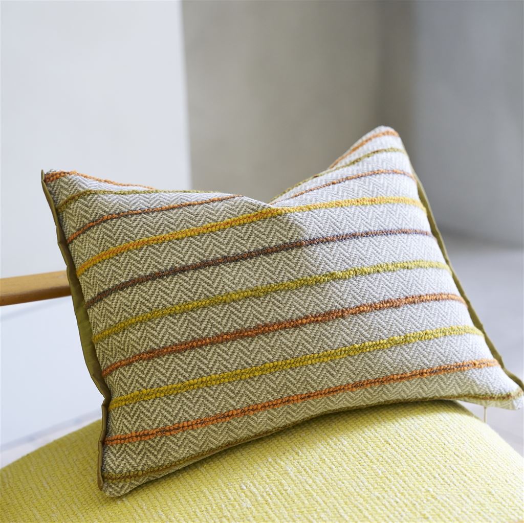 Designers Guild Porthminster Ochre Decorative Pillow 12” x 16” Ochre at FIG LINENS AND HOME 2