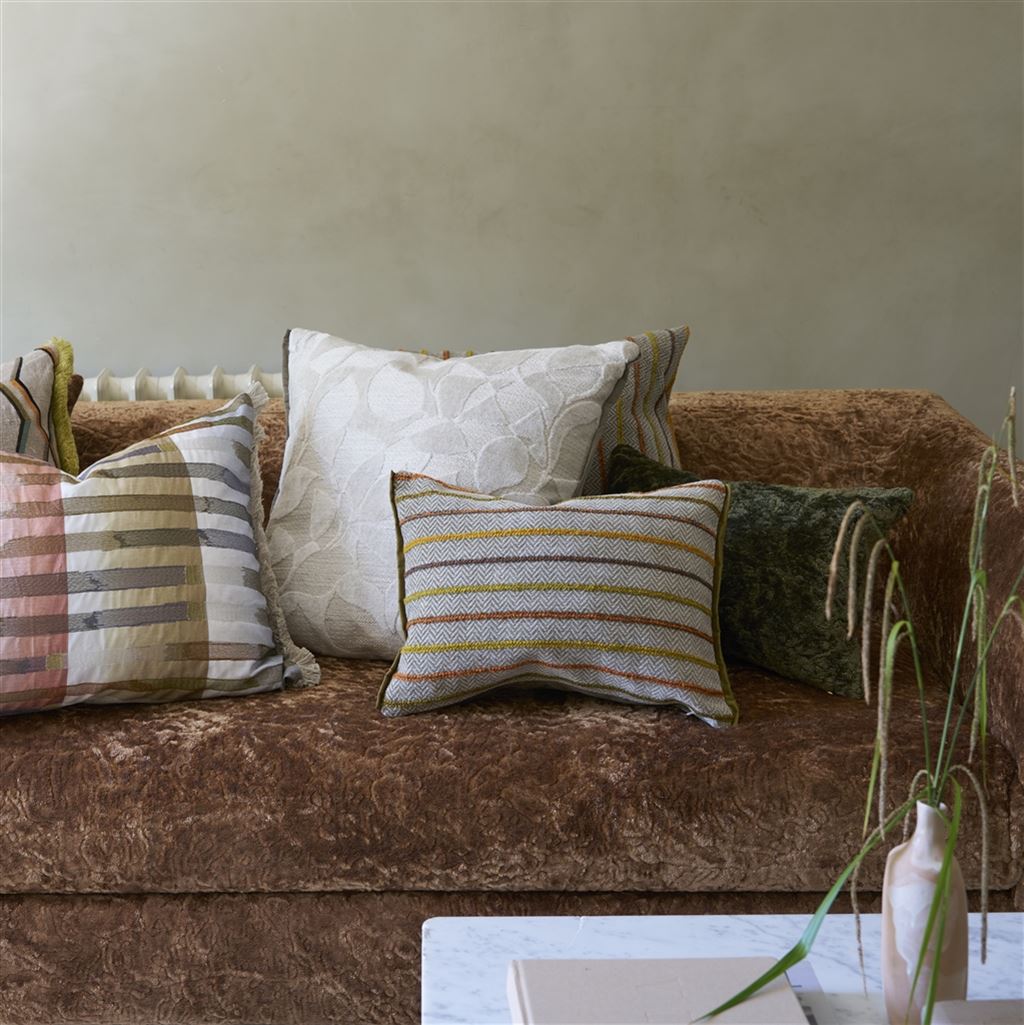 Designers Guild Porthminster Ochre Decorative Pillow 12” x 16” Ochre at FIG LINENS AND HOME 3