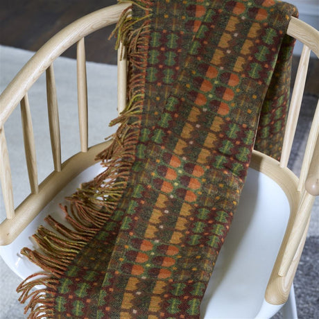 Designers Guild Talbot Sienna Merino Wool Throw at Fig Linens and Home - 2