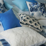 Designers Guild Teasel Indigo Decorative Pillow 17" x 17" Decorative Pillow Indigo at FIG LINENS AND HOME 3