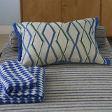 Designers Guild Trevenna Cobalt Decorative Pillow 18" x 24" Decorative Pillow Cobalt at FIG LINENS AND HOME 2
