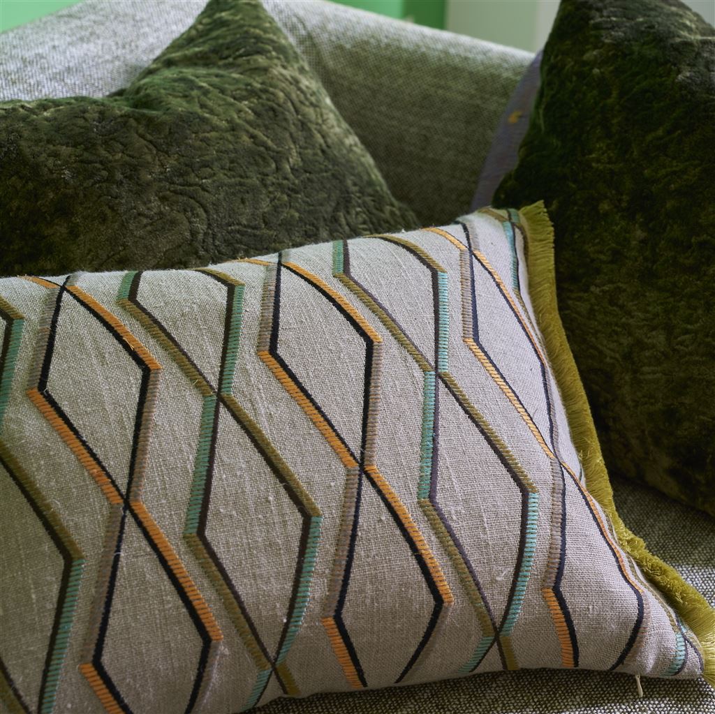 Designers Guild Trevenna Ochre Decorative Pillow 18" x 24" Decorative Pillow Ochre at FIG LINENS AND HOME 3