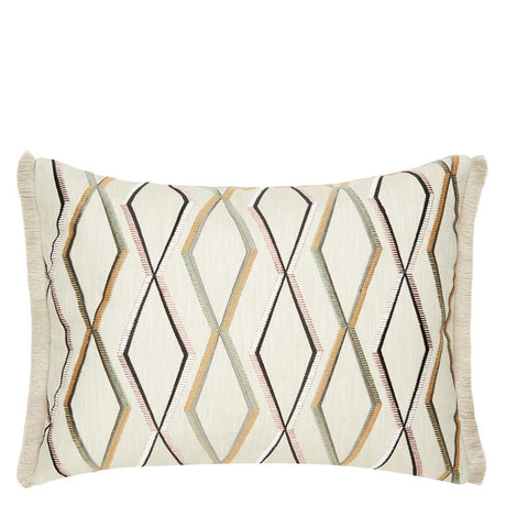 Designers Guild Trevenna Olive Decorative Pillow 18" x 24" Decorative Pillow Olive at FIG LINENS AND HOME 2