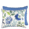 Embroidered Osier Damasse Cobalt Decorative Pillow - Designers Guild at Fig Linens and Home 7
