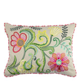 Embroidered Osier Damasse Fuchsia Decorative Pillow - Designers Guild at Fig Linens and Home 83