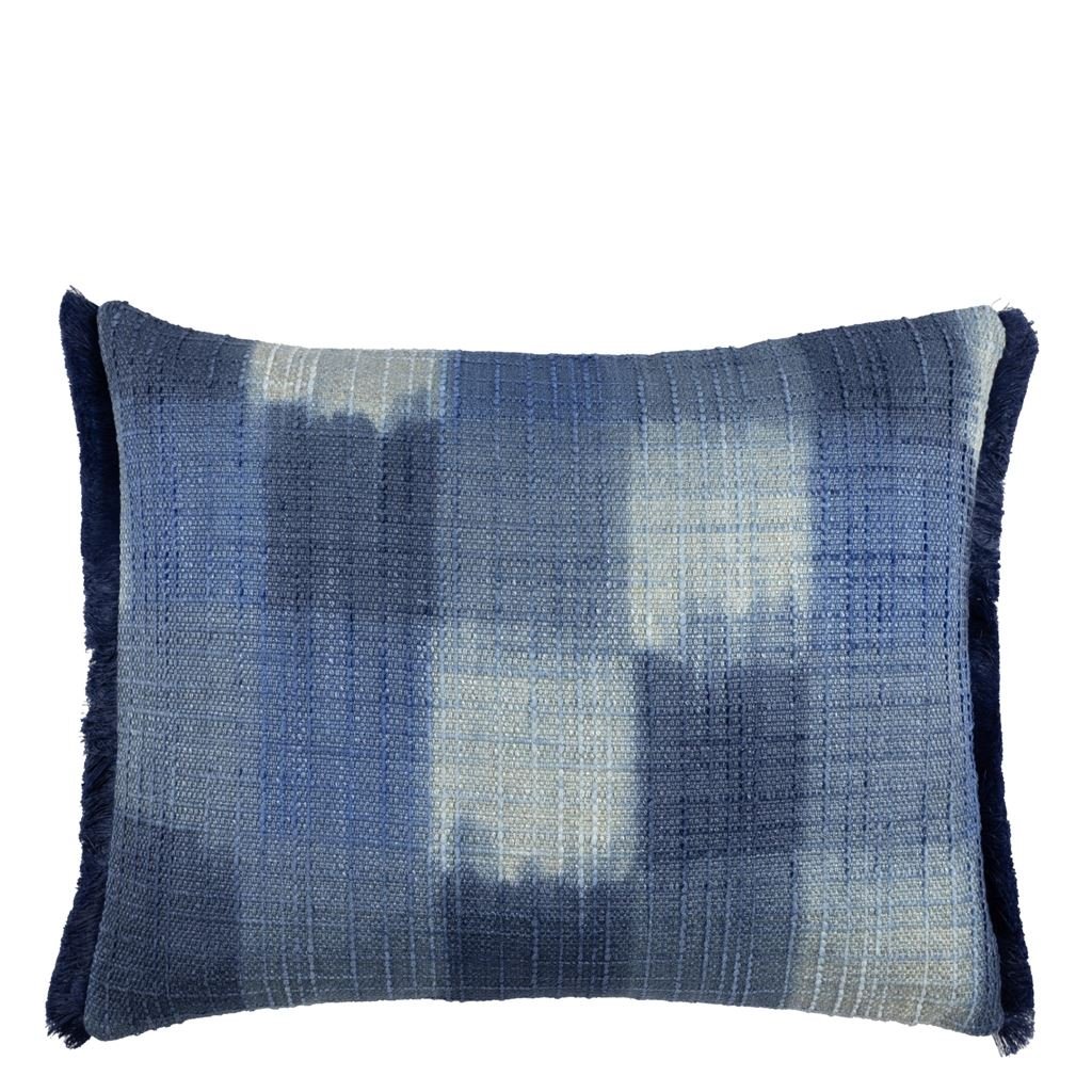 Harlyn Bay Indigo Decorative Pillow - Designers Guild at Fig Linens and Home 48