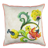 Osier Damasse Fuchsia Decorative Pillow - Designers Guild at Fig Linens and Home 44