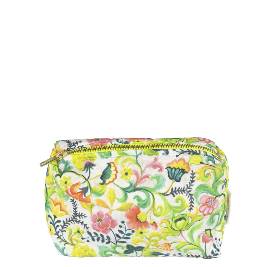 Osier Damask Fuchsia Small Toiletry Bag by Designers Guild