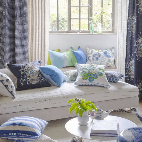 Palette Provencale Indigo Decorative Pillow - Designers Guild at Fig Linens and Home 55