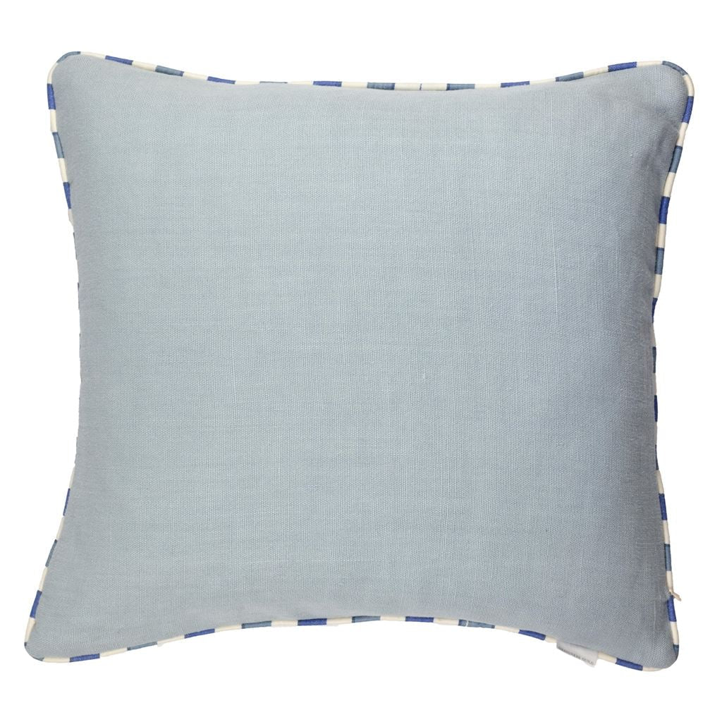 Primevere Cobalt Decorative Pillow - Designers Guild at Fig Linens and Home 29