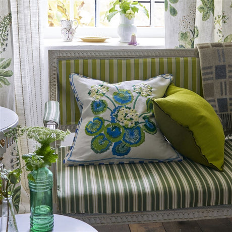 Primevere Cobalt Decorative Pillow - Designers Guild at Fig Linens and Home 26