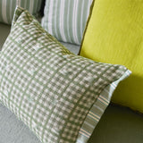 Toile Vichy Emerald Decorative Pillow - Designers Guild at Fig Linens and Home 62