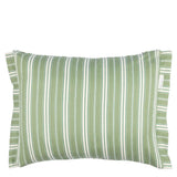 Toile Vichy Emerald Decorative Pillow - Designers Guild at Fig Linens and Home 64