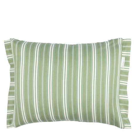 Toile Vichy Emerald Decorative Pillow - Designers Guild at Fig Linens and Home 64