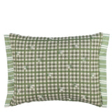 Toile Vichy Emerald Decorative Pillow - Designers Guild at Fig Linens and Home 63