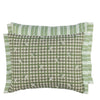 Toile Vichy Emerald Decorative Pillow - Designers Guild at Fig Linens and Home 60