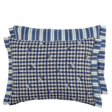 Toile Vichy Indigo Decorative Pillow - Designers Guild at Fig Linens and Home 70
