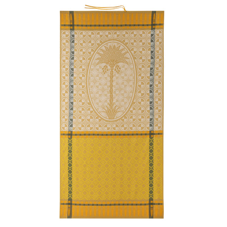 Palmeraie Yellow Beach Towel by Le Jacquard Français at Fig Linens and Home