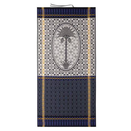 Palmeraie Black Beach Towel by Le Jacquard Français at Fig Linens and Home