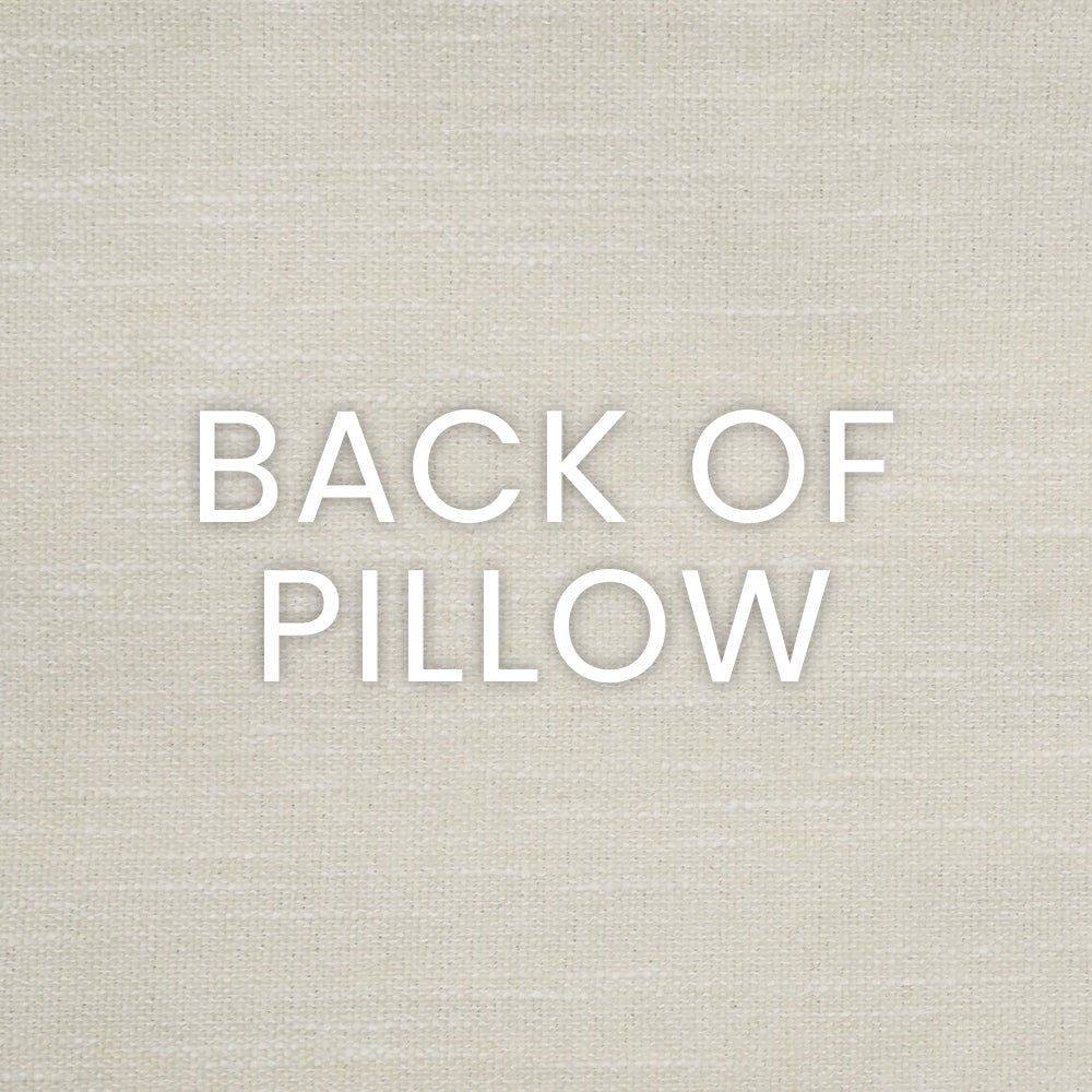 Beatrice Pillow in Black - solid ivory back by D.V. KAP Home