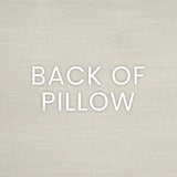 Beatrice Pillow in Black - solid ivory back by D.V. KAP Home