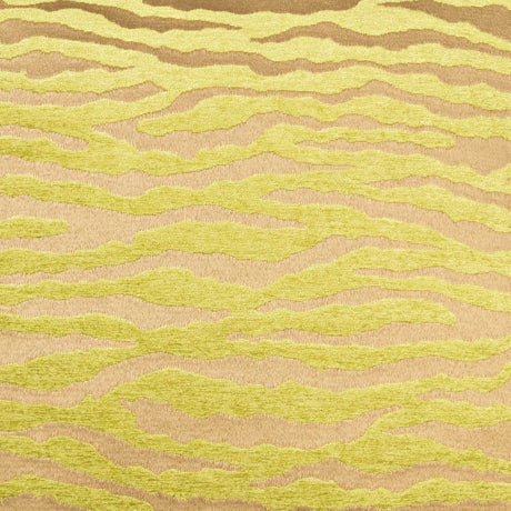 Bengalla Pillow in Green - front view, animal chartreuse design by D.V. KAP Home