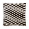 Beth Pillow in Black - front view, traditional design by D.V. KAP Home