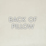 Beth Pillow in Black - solid ivory back by D.V. KAP Home