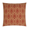Carino Pillow in Paprika - front view, global red paprika design by D.V. KAP Home