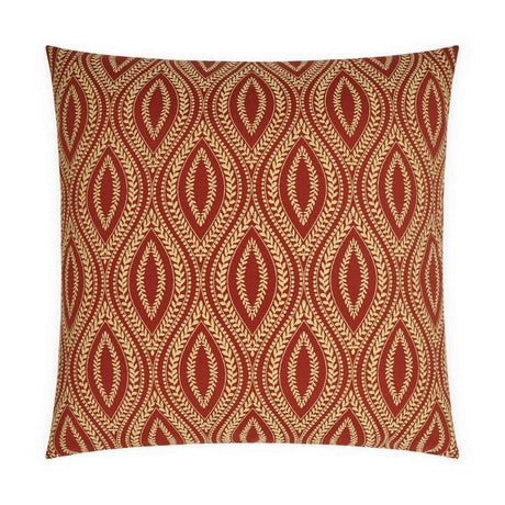 Carino Pillow in Paprika - front view, global red paprika design by D.V. KAP Home