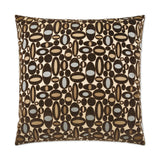 Centric Pillow in Aqua - front view, geometric turquoise and teal design by D.V. KAP Home
