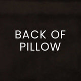 Centric Pillow in Aqua - solid brown velvet back by D.V. KAP Home