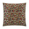 Centric Pillow in Mink - front view, geometric red design by D.V. KAP Home
