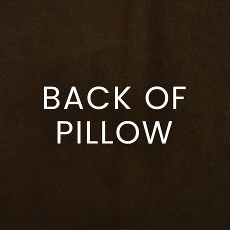 Daisy May Pillow in Aqua - coordinating chocolate suede back by D.V. KAP Home