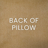 Derrington Pillow in Capri - solid tan back by D.V. KAP Home