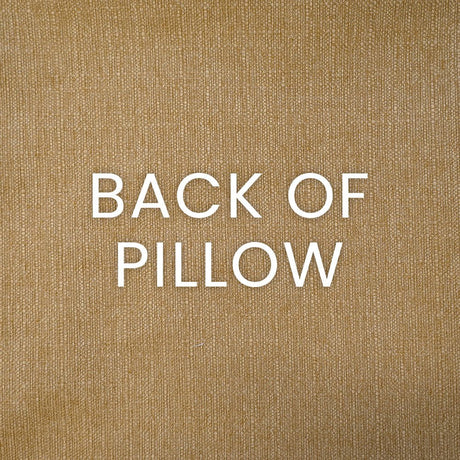 Derrington Pillow in Capri - solid tan back by D.V. KAP Home