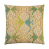 Derrington Pillow in Capri - front view, green global pattern by D.V. KAP Home