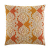 Derrington Pillow in Punch - front view, coral and orange global pattern by D.V. KAP Home