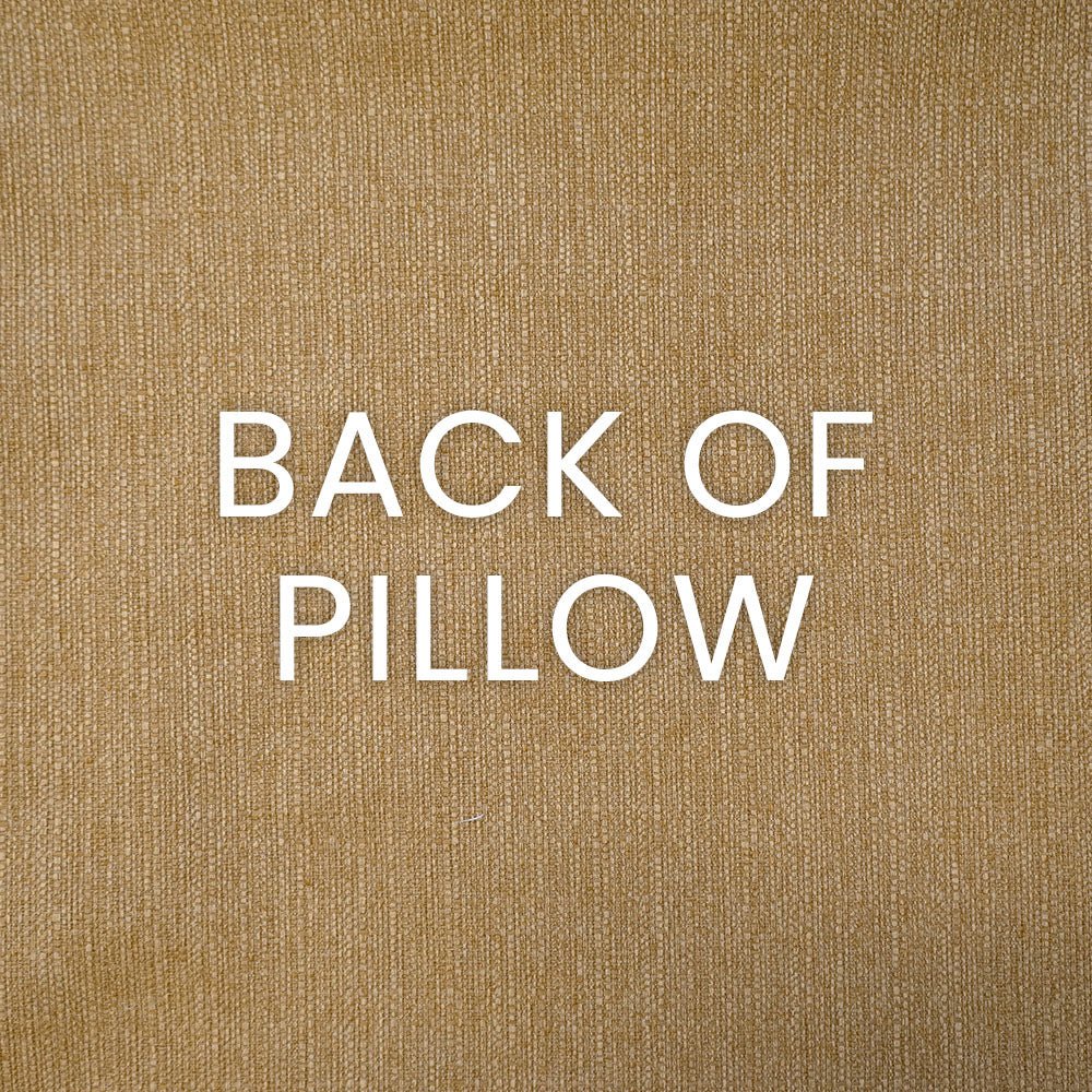 Derrington Pillow in Punch - solid tan back by D.V. KAP Home