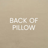 Fanfare Pillow in Navy - solid tan back by D.V. KAP Home
