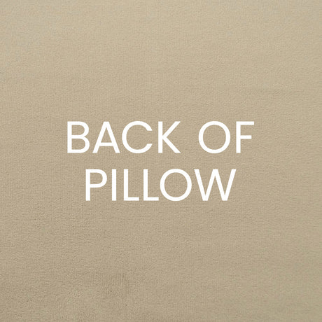 Fanfare Pillow in Navy - solid tan back by D.V. KAP Home