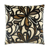 Fanfare Pillow in Navy - front view, floral blue design by D.V. KAP Home