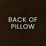 Key Pillow in Olive - solid brown velvet back by D.V. KAP Home